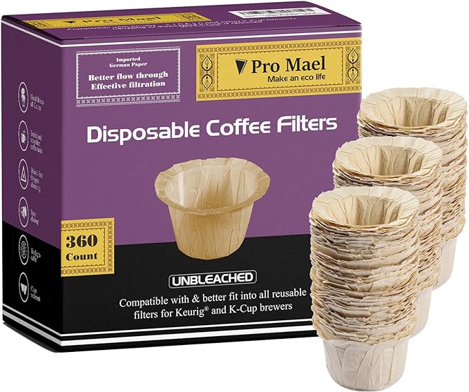 Pro Mael 360 Count Disposable K Cup Filters, Coffee Filter Paper by ProMael