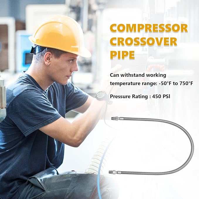 48 Inch 1/2 Inch Industrial Grade Compressor Jumper hose Kit, Air Hose - Image 5