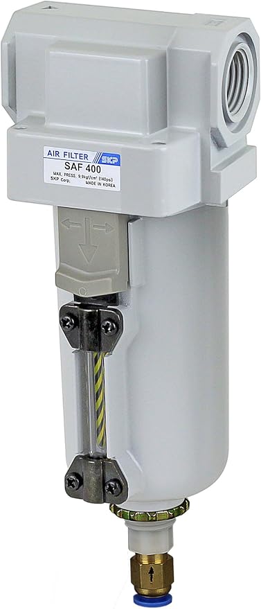 PneumaticPlus SAF400-N04BD-MEP Compressed Air Filter 1/2" NPT, 10 Micron Element by PneumaticPlus