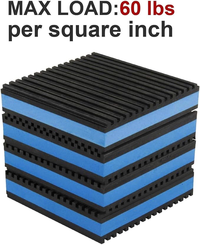 LBG Products Rubber Anti-Vibration Isolator Pads, Heavy Duty Blue EVA Pad - Image 3
