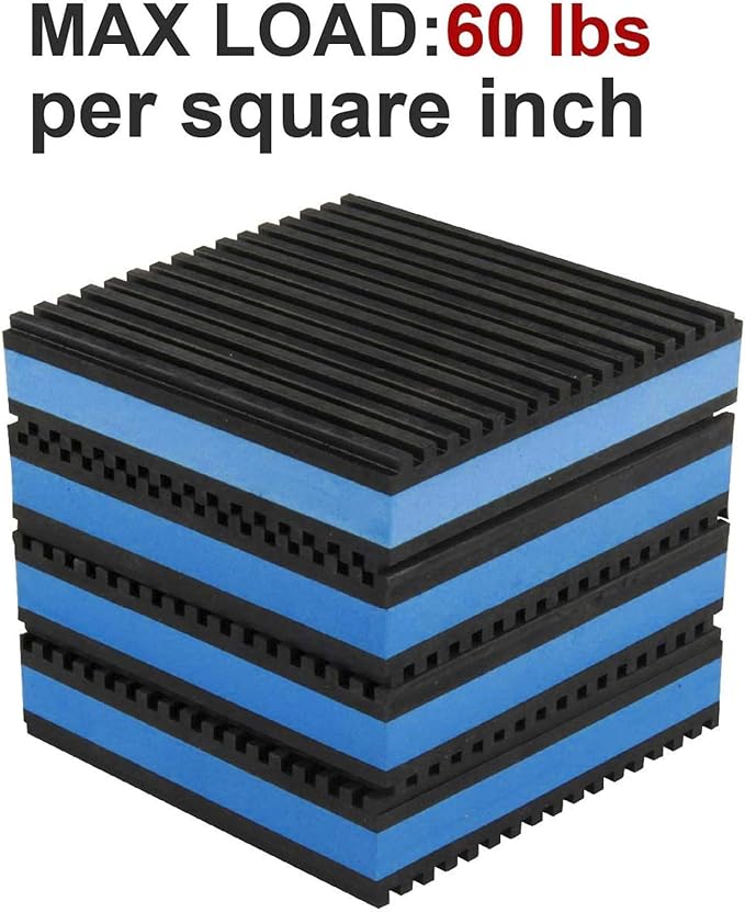 LBG Products Rubber Anti-Vibration Isolator Pads, Heavy Duty Blue EVA Pad - Image 5