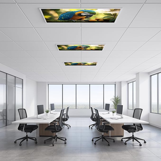 2 Pack Fluorescent Light Covers 4x2 ft Magnetic Light Covers - Image 6