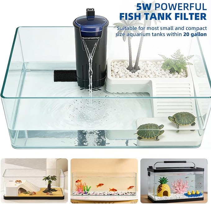 Turtle Tank Filter Aquarium Internal Filter - Image 9
