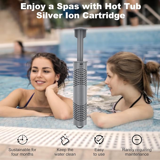 Spa Silver Ion Cartridges for Hot Tubs 3 Pack, Hot Tub Mineral Ion Stick - Image 6