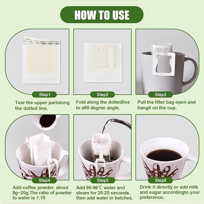 CARGEN 50Pcs Portable Coffee Filter Paper Bag - Image 5