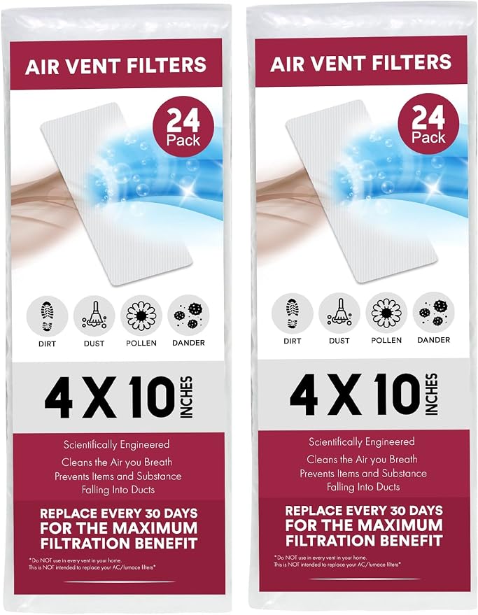 NORTHWEST ENTERPRISES Vent Filters, 48 Floor Vent Register Filters by NORTHWESTENTERPRISES