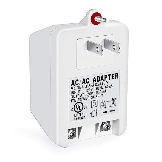 24V 830mA Thermostat and Doorbell Transformer, Wall Transformer by WUYELIN