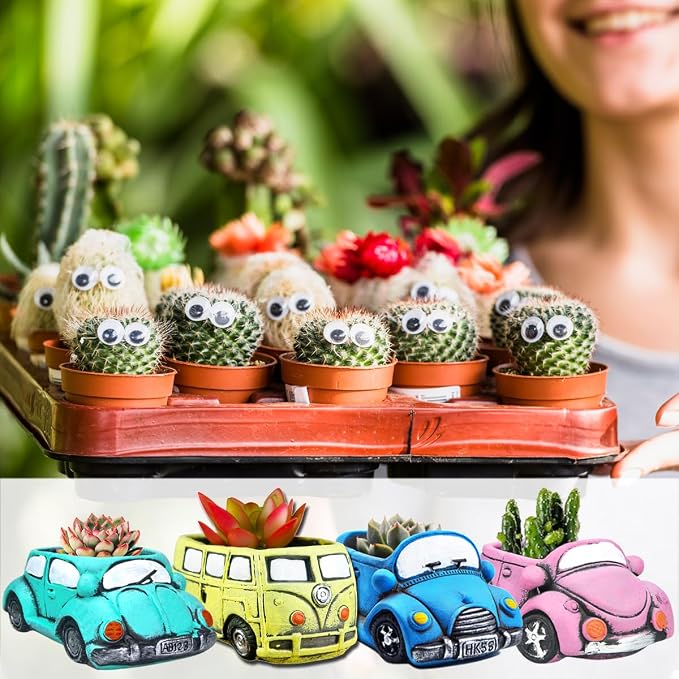 4 Pack Succulent Plants Pot, Small Indoor Plants Pots - Image 7