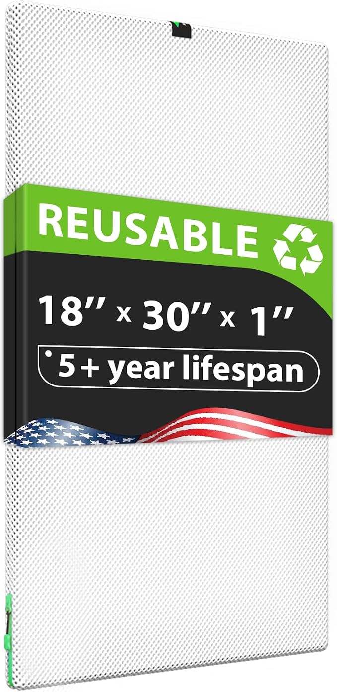 Reair 18x30x1 Air filter, Washable and Reusable Air Filter 18x30x1 by Reair