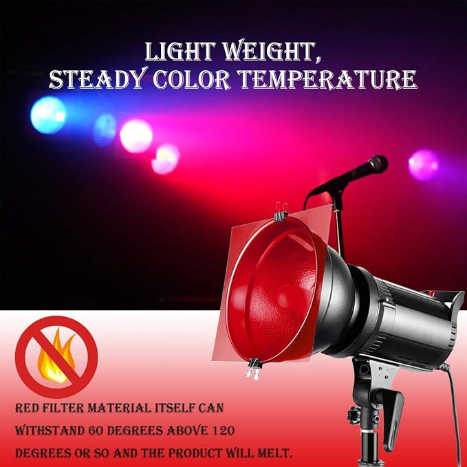 14 Pack Color Correction Light Gel Filter Sheet Colored Overlays Transparency - Image 4