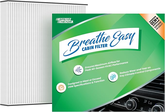 Spearhead OEM+ Particulate Breathe Easy Cabin Filter, Fits Like OEM, Provides by SPEARHEAD