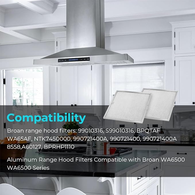 99010316 Range Hood Filter, for Broan Kitchen Exhaust Grease Filter, Stove Hood - Image 5