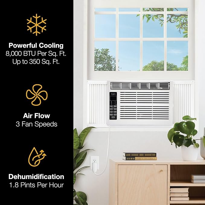 Whirlpool 8, 000 BTU Window Air Conditioner - Image 4