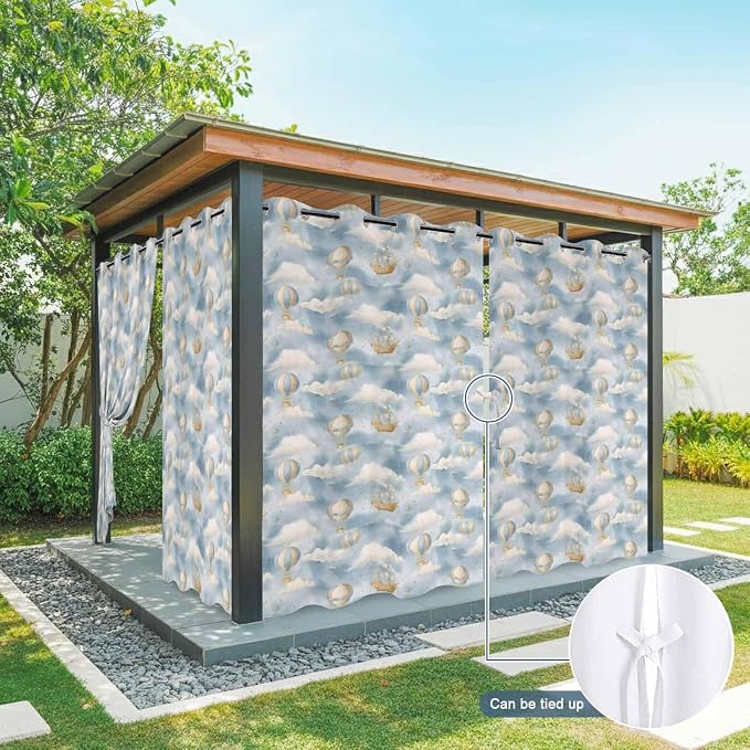 Hot Air Balloons Outdoor Curtains - Image 7