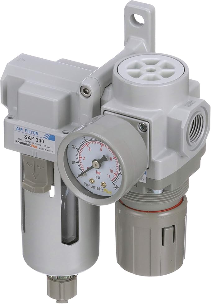 PneumaticPlus SAU320-N03G Compressed Air Filter Regulator Combo 3/8" NPT - Image 5