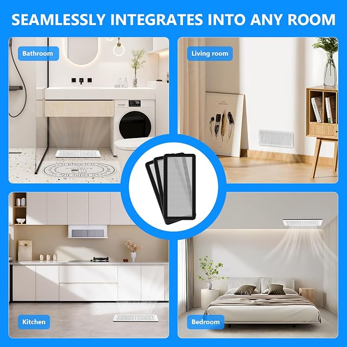 Magnetic Vent Screen Mesh Covers 3 Pack -5.5x12, Air Vent Filters - Image 8