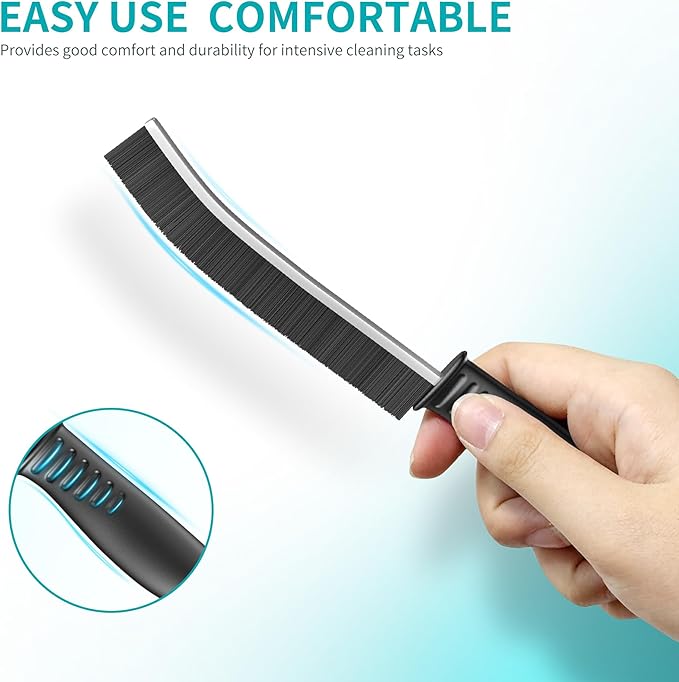 Hard Bristle Crevice Cleaning Brush for Household Use, Multifunctional Crevice Cleaning Tool, Home Essentials, Upgraded Gap Cleaning Brush for Bathroom, Kitchen, 6Pcs