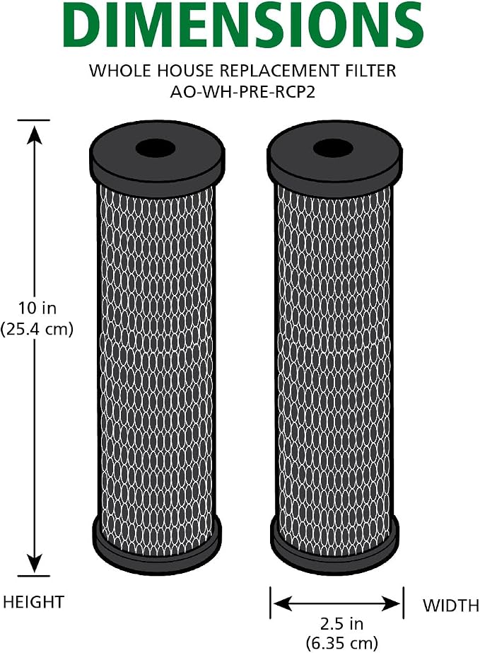 AO Smith 2.5"x10" 5 Micron Carbon Wrap Sediment Water Filter Replacement - Image 5