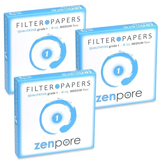 Filter Paper 12.5cm Lab Qualitative Filter Paper by ZENPORE