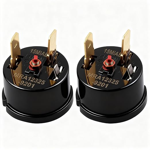 2 Pack MRA12325-9201 Refrigerator Compressor Overload Protector | Compatible by Unknown