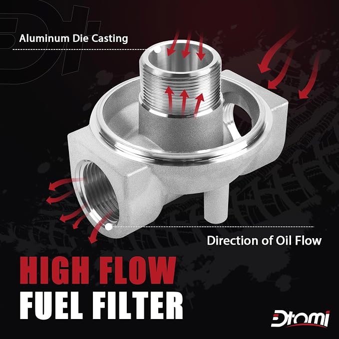 High Flow Fuel Filter, 1” NPT 30 Micronn Spin-on Cartridge Style Compatible - Image 2