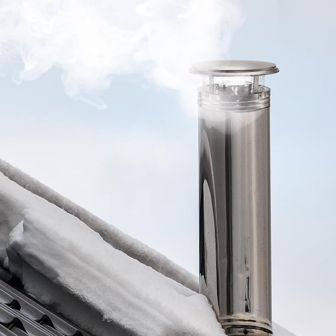 DuraVent DuraPlus 15 Inch Triple Wall Stainless Steel Round Chimney Cap - Image 8