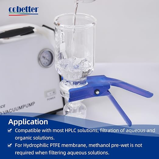 100 Pieces/Pack PTFE Disc Membrane Filters Hydrophilic 47mm Diameter 0.45µm - Image 4
