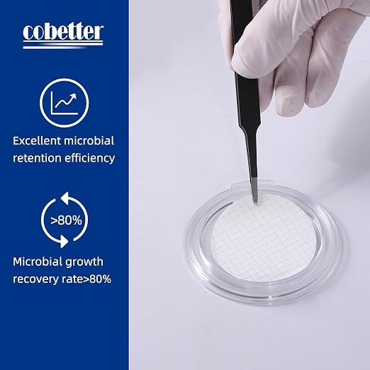 100Pack MCE Gridded Membrane Filter 47mm 0.45μm Mixed Cellulose Esters Membrane - Image 4
