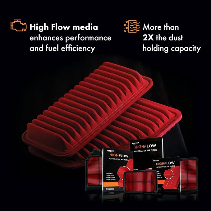 HIGHFLOW High Performance, Pre-Oiled Disposable Engine Air Filter PA99540X | - Image 3