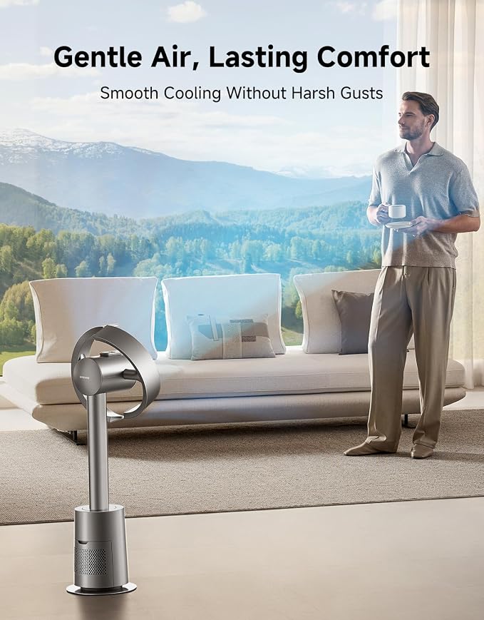DREAME Bladeless Tower Fan for Bedroom, Smart Standing Fan - Image 5