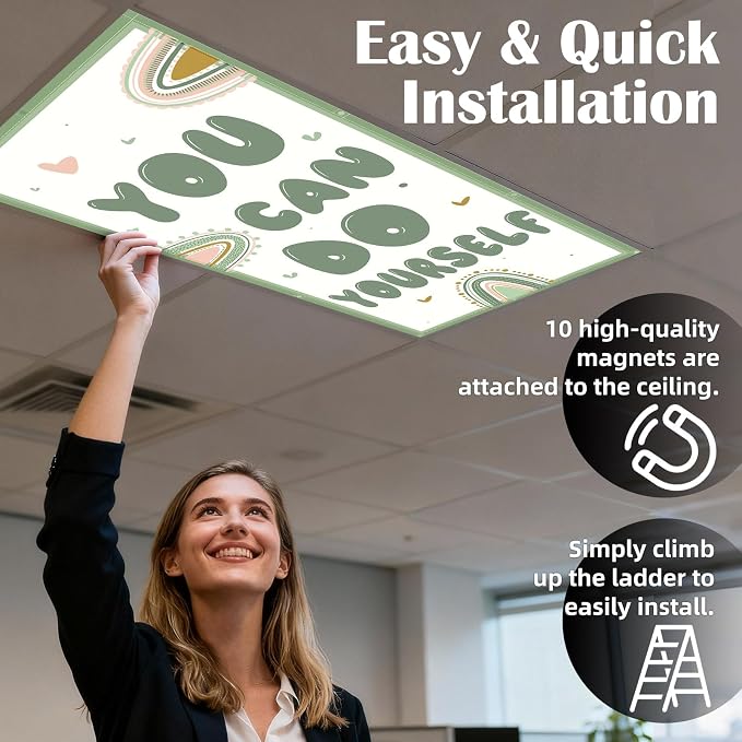 Fluorescent Light Covers -1PCS 4x2 Feet Classroom Covers - Image 3