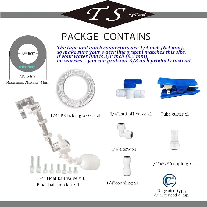 NSF 1/4" inch Water Line Power-Free Auto-Top-Off System - Image 2
