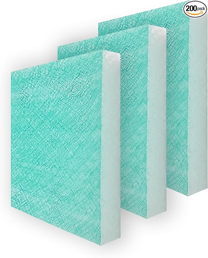 Spray Booth Air Filter Fiberglass Exhaust Green by PRISTAIR