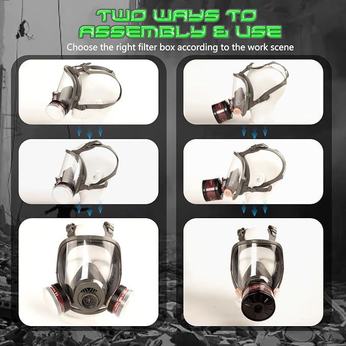 HANUU Gas Masks Survival Nuclear and Chemical, Gas Mask - Image 6