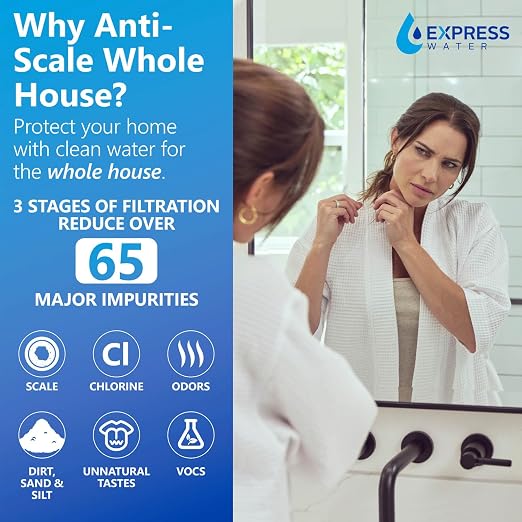 Whole Home Water Filter System| ANTI-SCALE | 3 Stage Water Purifier Whole Home - Image 3