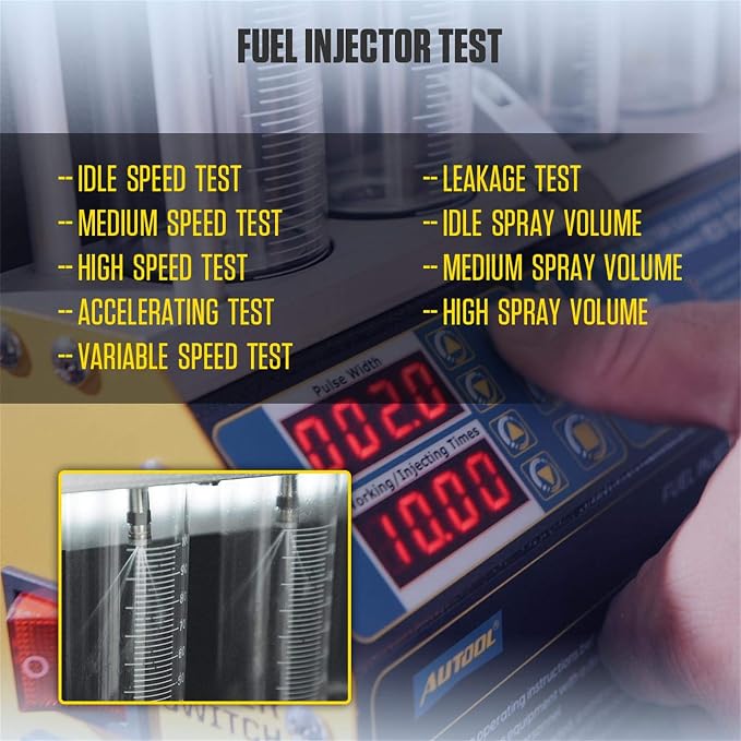 AUTOOL Automotive Motorcycle 4 Cylinder Ultrasonic Wave Injector Cleaner Petrol - Image 4