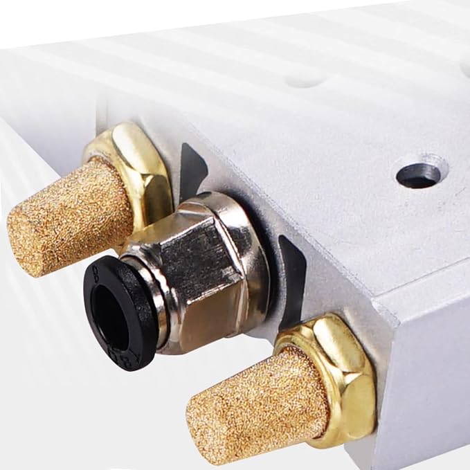 Zorfeter 10pcs Pneumatic Brass Exhaust Muffler Filter, 1/8" NPT Male Thread Hex - Image 4