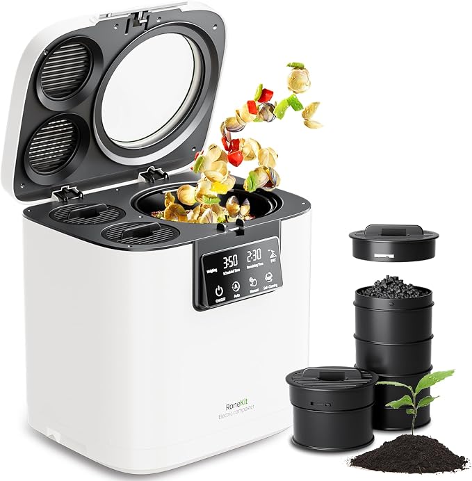 Electric Composter for Kitchen, Smart Compost Bin by LifeMeetsRefinement