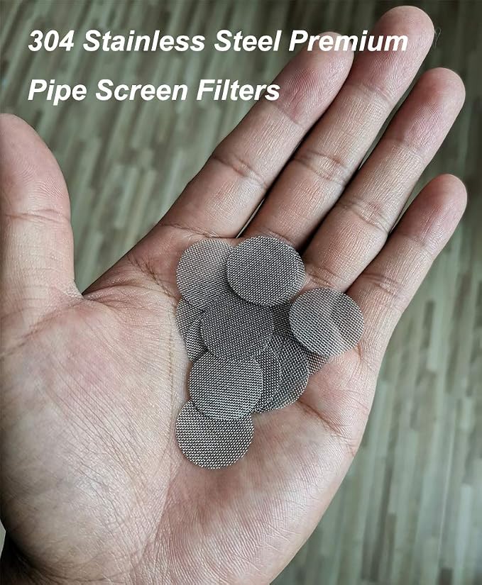 150pcs Stainless Steel Pipe Filters, 20mm/0.79 Inch Smoking Screens Pipe - Image 3