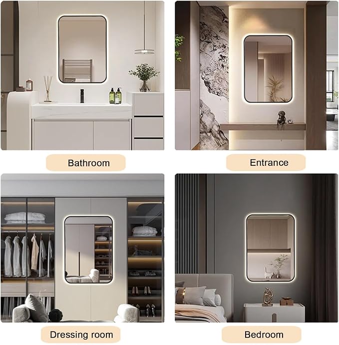 Bathroom Mirror with LED Lights，Bathroom Led Mirror ，Backlit Bathroom Mirror - Image 8