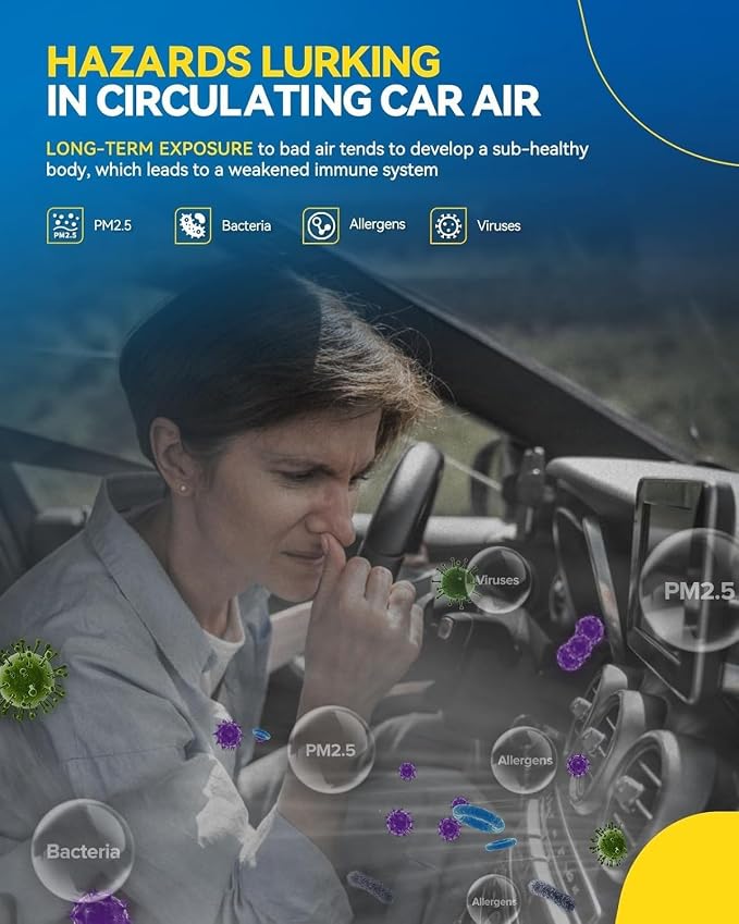 PHILTOP Premium HEPA Cabin Air Filter w/Dual Activated Carbon, Compatible - Image 3