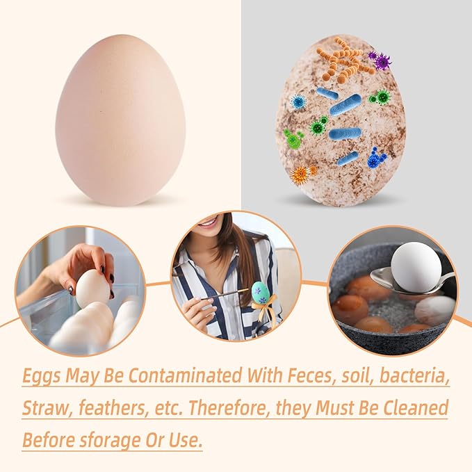 2PCS Silicone Egg Cleaner for Fresh Eggs, Egg Washer for Fresh Eggs, Egg - Image 2