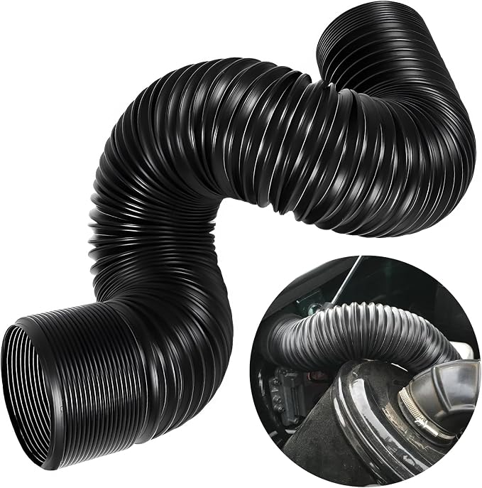 Sun Walker 3 Inch Cold Air Intake Pipe, Flexible Air Filter Intake Hose by Unknown