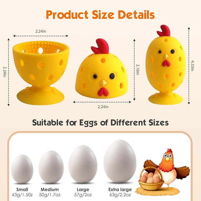 Egg Brush Cleaner, Egg Cleaner Scrubber - Image 2