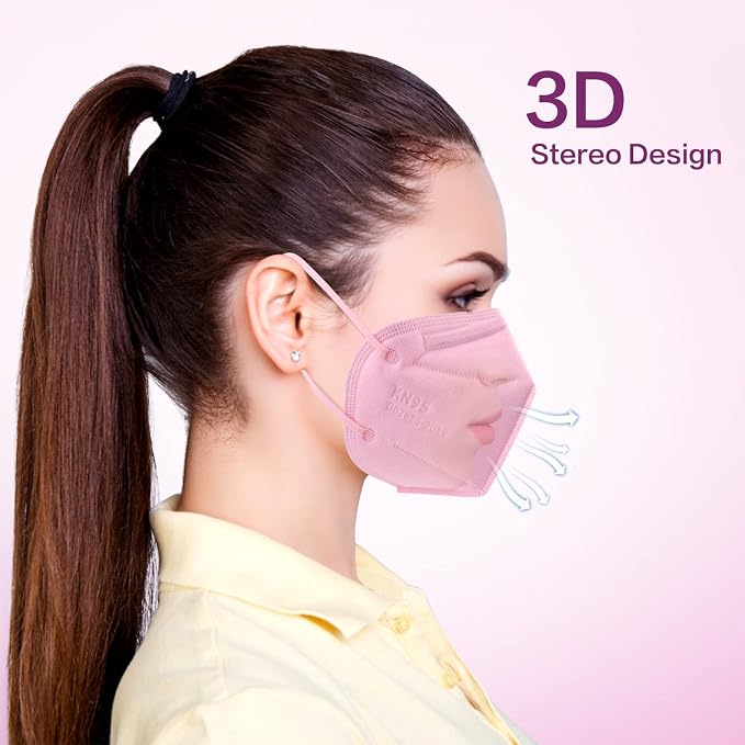 Miuphro KN95 Face Mask 50 Pack, Disposable Respirator Masks, 5 Layer Design - Image 5