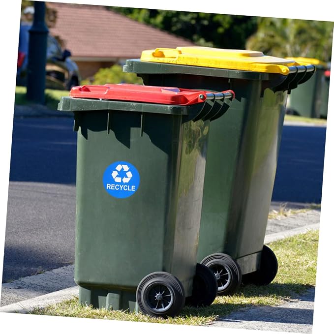 8pcs Trash Sorting Decals Self-Adhesive Waste Container Stickers - Image 5