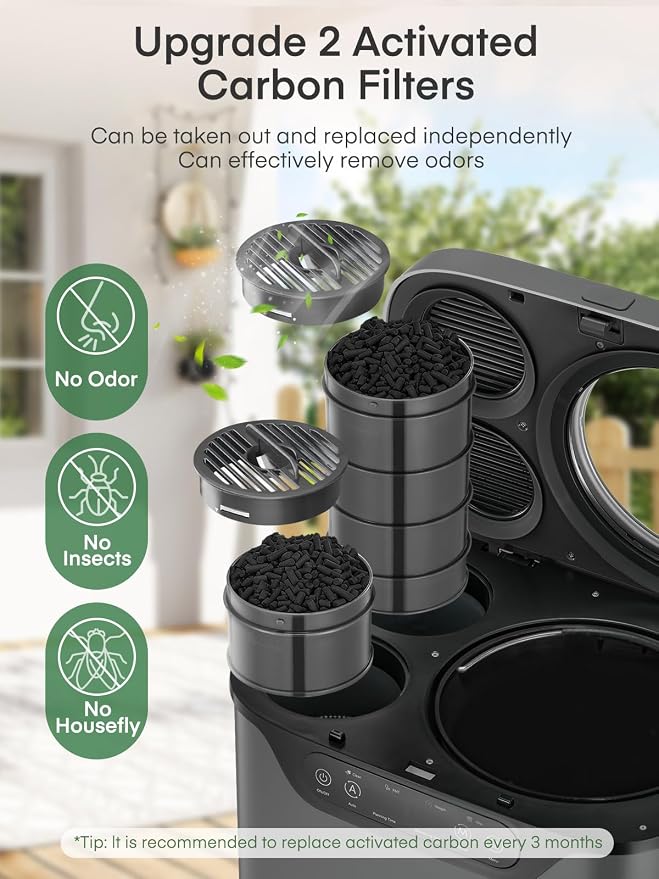 Electric Composter for Kitchen 4L, Countertop Compost Bin Indoor - Image 3
