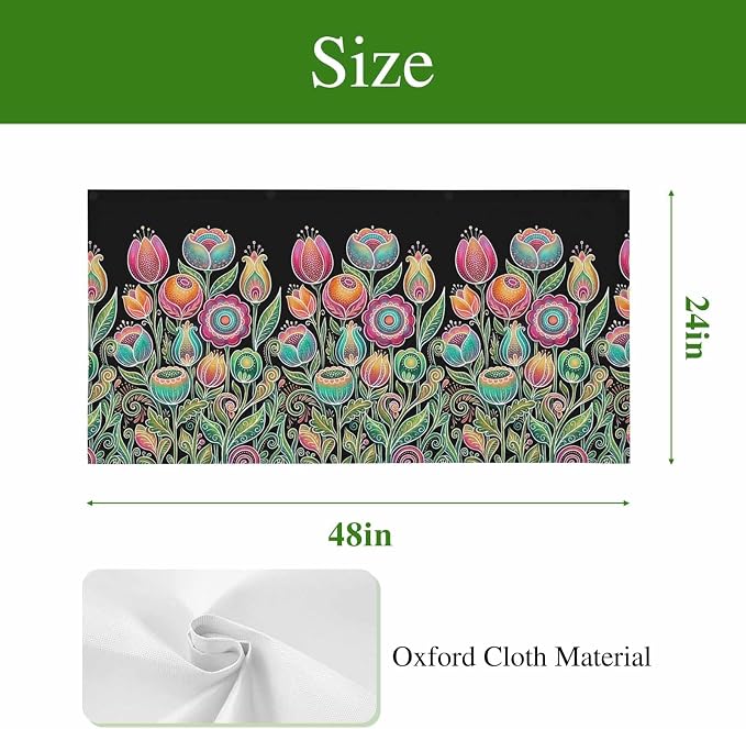 Fluorescent Light Covers for Ceiling Lights Colorful Flowers Magnetic Light - Image 7