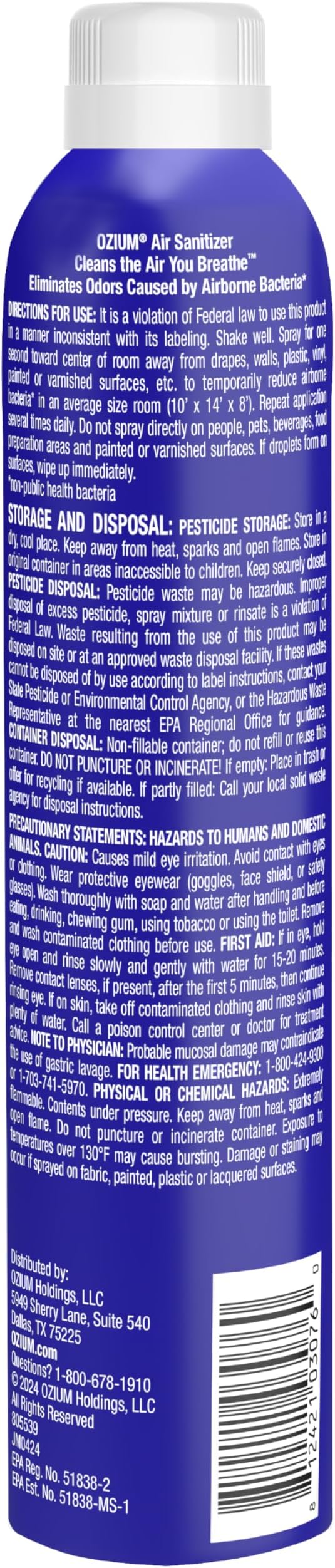 Ozium® 8 Oz. Air Sanitizer & Odor Eliminator - Image 8