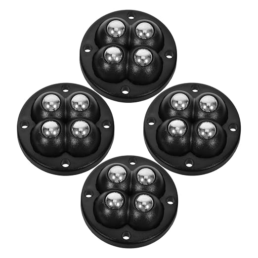 Ipetboom 4pcs Self-Adhesive Furniture Casters 360° Swivel Ball Bearing Wheels by Unknown